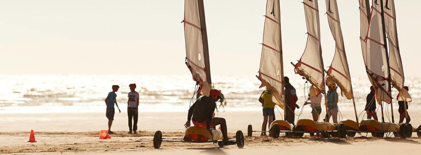 cours de char à voile, séance de char à voile